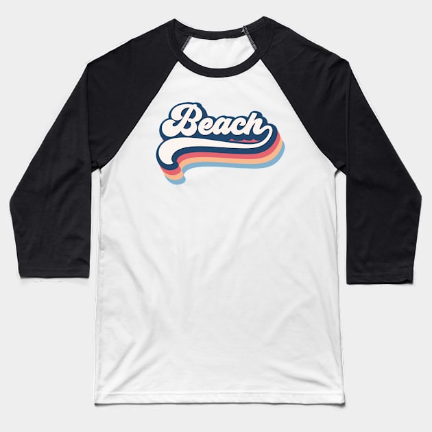 Beach Baseball T-Shirt by RetroDesign